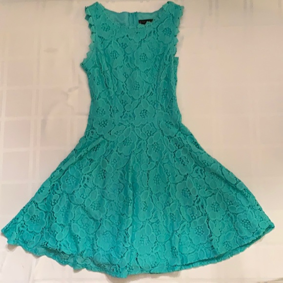 Teal lace dress - Picture 1 of 1